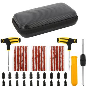 Car Van Motorcycle Vacuum Tire Repair Nail Car Tire Repair Tools Kit With EVA Storage Case Car Rubber Tubeless Tire Repair Tool Sets