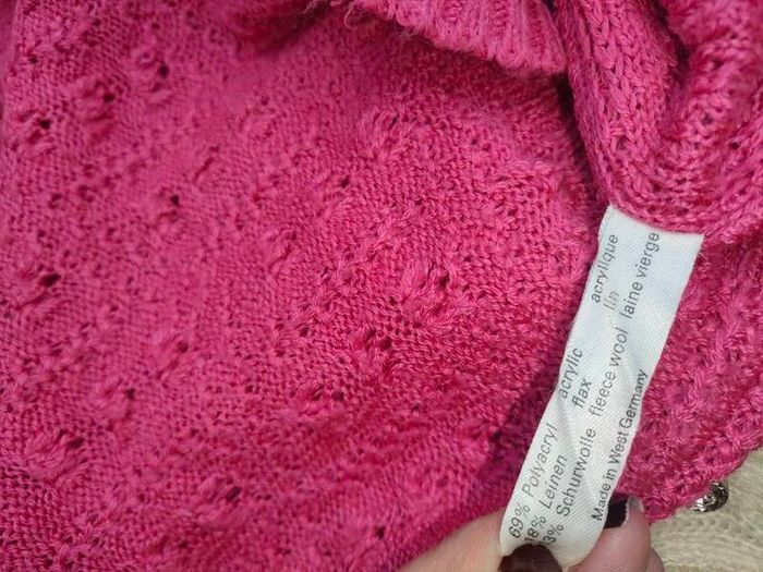 Pink Knitwear cardigan by Heinzelman small