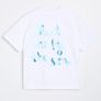 white t shirt with print Image 2
