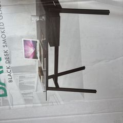 Barcelo smoked glass desk