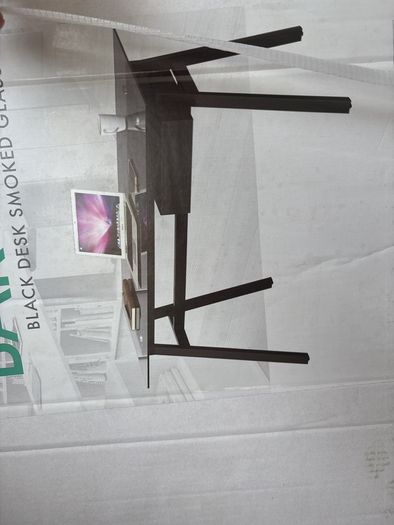 Barcelo smoked glass desk