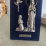 Lourdes Decoration IN BOX blue velvet Mary and Bernadette WITH A rose  ALAGROTTE BENIE JAI PRIE POUR VOUS Image 8