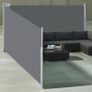 garden awning privacy wall. Double.5m Image 4
