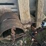 Cast iron antique land roller Image 2
