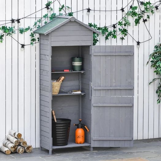 Wooden Shed Utility Timber Garden Storage Roof Tool Cabinet Lockable (FREE SHIPPING)