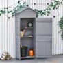 Wooden Shed Utility Timber Garden Storage Roof Tool Cabinet Lockable (FREE SHIPPING) Image 3