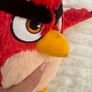 Terence Red Angry Birds Plush 2019 approx. 11" dirty Used Please see photos Image 8