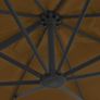 Cantilever Umbrella with Aluminium Pole 300x300 cm Taupe Image 2