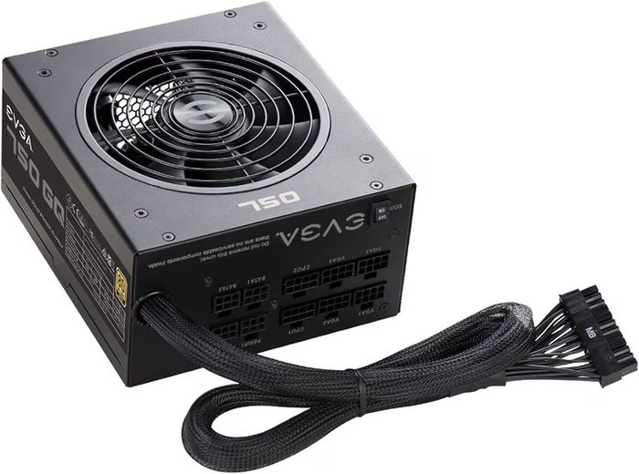 EVGA 750 Gq, 80+ Gold 750W, Semi Modular, Evga Eco Mode, Power Supply