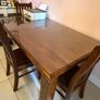 Antique Dining Table with Glass Top Cover Image 6