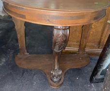 Half moon (Demi line) antique table