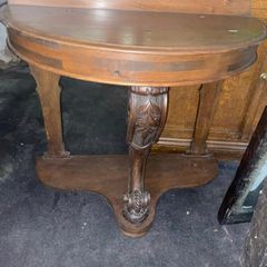 Half moon (Demi line) antique table
