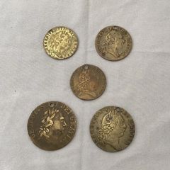 Great Britain 19th Century Spade Guinea Brass Tokens