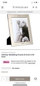Tipperary crystal picture frame