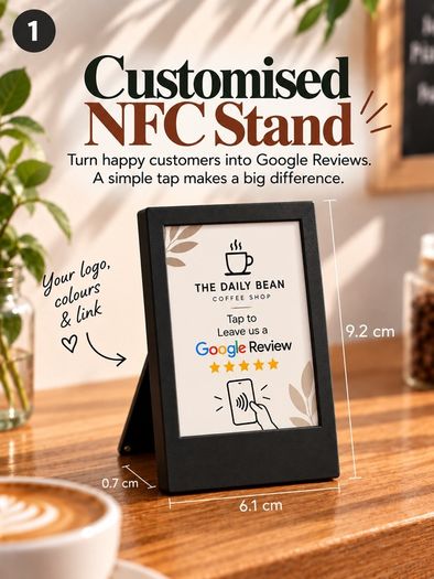Customised NFC Google Review Stand