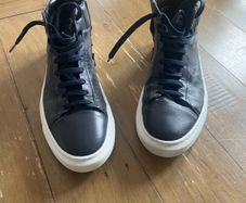 Mens leather trainers