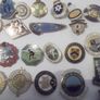42 vintage enamel bowing badges Image 3