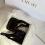 NEW Christian Dior West Boot Black/Burgundy Leather Image 6