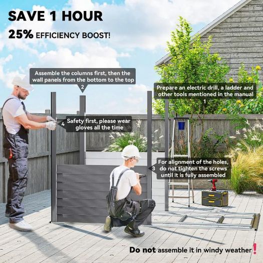 Galvanised Metal Garden Shed 5 x 9ft