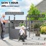 Galvanised Metal Garden Shed 5 x 9ft Image 5