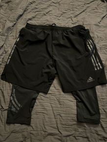 Adidas training running Shorts 2 in 1 size XXL
