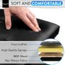 NEW | Leather 76 x 38 x 38cm Black Ottoman Foldable Storage Boxes Seat Foot Stool Storage Box with Lids for Kids Toys, Bedroom, Hallway, Living Room Image 6
