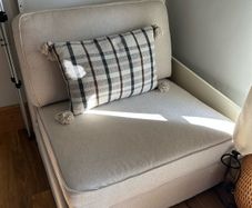Large armchair single bed pullout