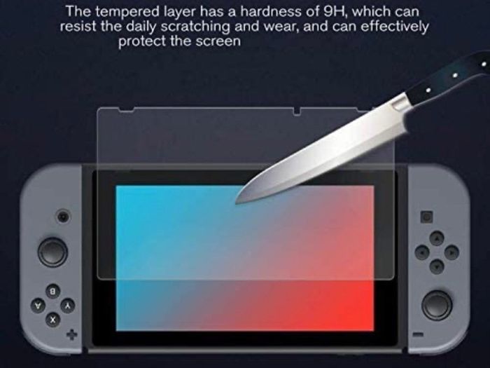 2Pack Glass Screen Protector for Nintendo Switch 2017/2019, Tempered Glass Screen Protector for Nintendo Switch DS OLD Model 6.2 inch Screen Protective Glass Cover Protection for Switch (FEE POSTAGE)
