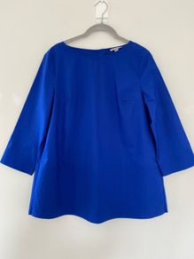 COS royal blue shirt blouse