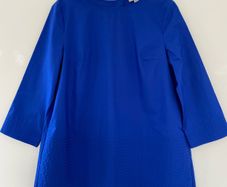 COS royal blue shirt blouse