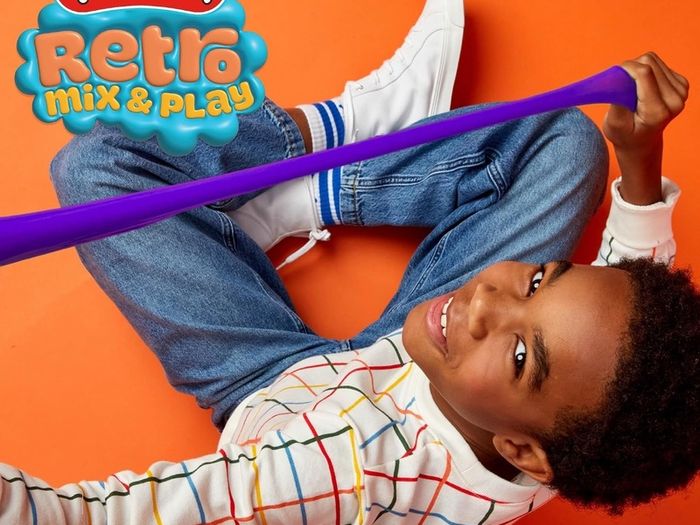 Retro Mix & Play Scented Compounds Set, for Kids Cloud, Butter, Foam & Super Stretch