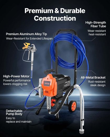 1500W Airless Paint Sprayer with Cart