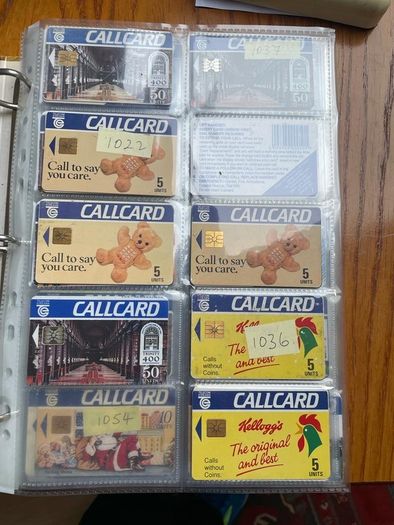Call cards Irish all me doubles start at 1 euro each most are 2 euro each