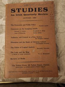 Studies. An Irish Quarterly Review Autumn 1953. Published By Talbot Press.  Paperback In Good Condition.