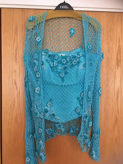 JOHN CHARLES LONDON Four Piece Separates Outfit.       Crochet, Occasion Wear, Events, Mother of Bride Groom