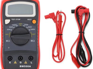 Digital Insulation Resistance Tester BM500A 1000V 1999Mohm Resistance LCD Display Megohmmeter Electronic Tester for Maintenance