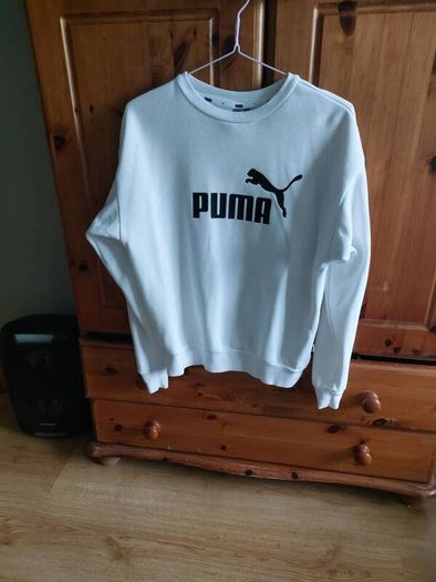 Ladies White Puma Sweatshirt  XS