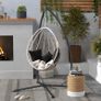 Hammock Chair Stand, Hanging Heavy Duty Metal Frame Hammock Stand with Chain, for Hanging Hammock Air Porch Swing Chair, Egg Cahir, Indoor & Outdoor Use, Black Image 7