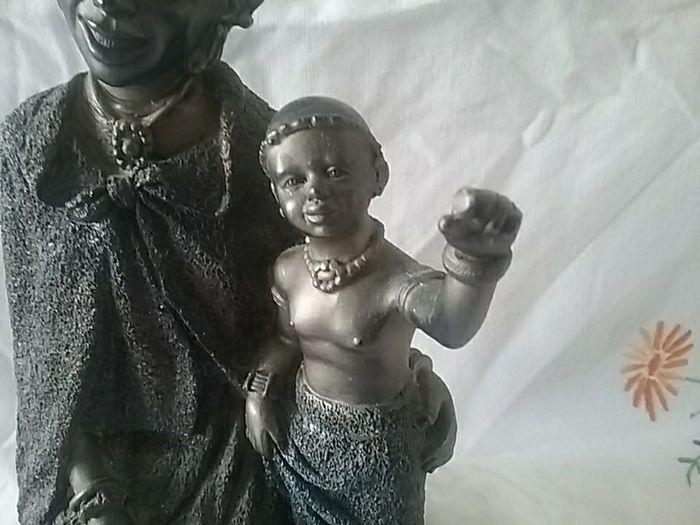 Bronzed Tribal Art Figurine