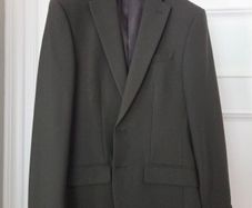 M&S slim fit green suit 36R 28R