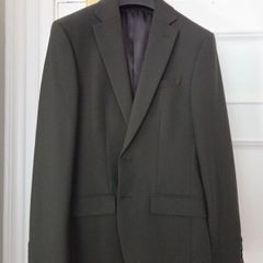 M&S slim fit green suit 36R 28R