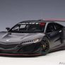 Honda Nsx Gt3 Matt Black - Autoart - 1/18 - New In Box Image 6