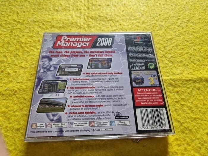Premier Manager 2000 PlayStation1 ps1 PlayStation2 ps2 games Original