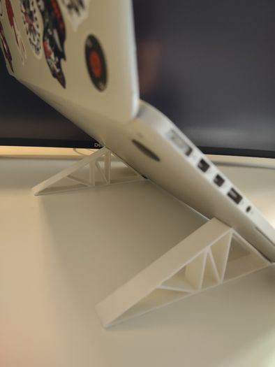Ergonomic Laptop Stand 3D Printed Riser for Neck Pain Relief