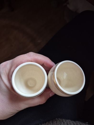 2. 1950's Vintage Ceramic Egg Cups