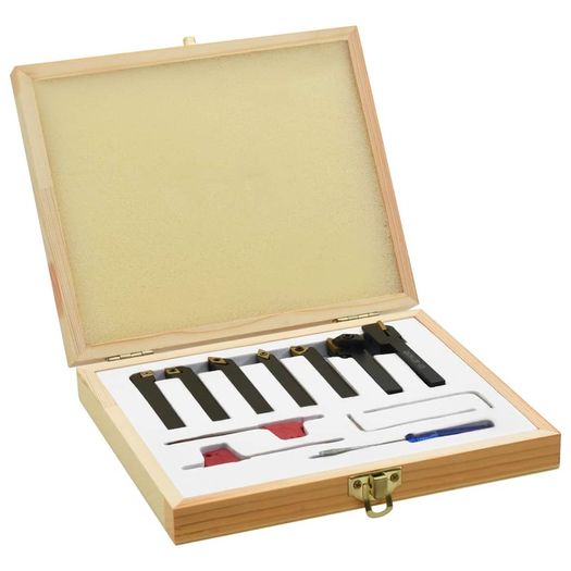 12 Pieces Indexable Turning Tool Set 8x8 mm 60 mm