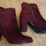 Burgundy Ankle Boots  Size 5 Image 4