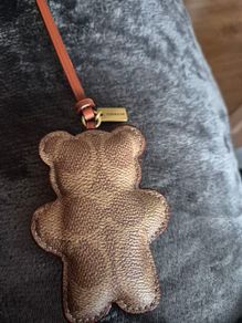 Coach bear bag charm