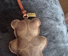 Coach bear bag charm
