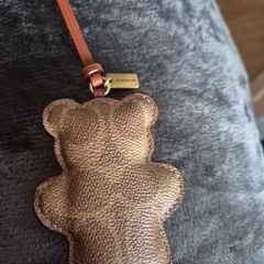 Coach bear bag charm